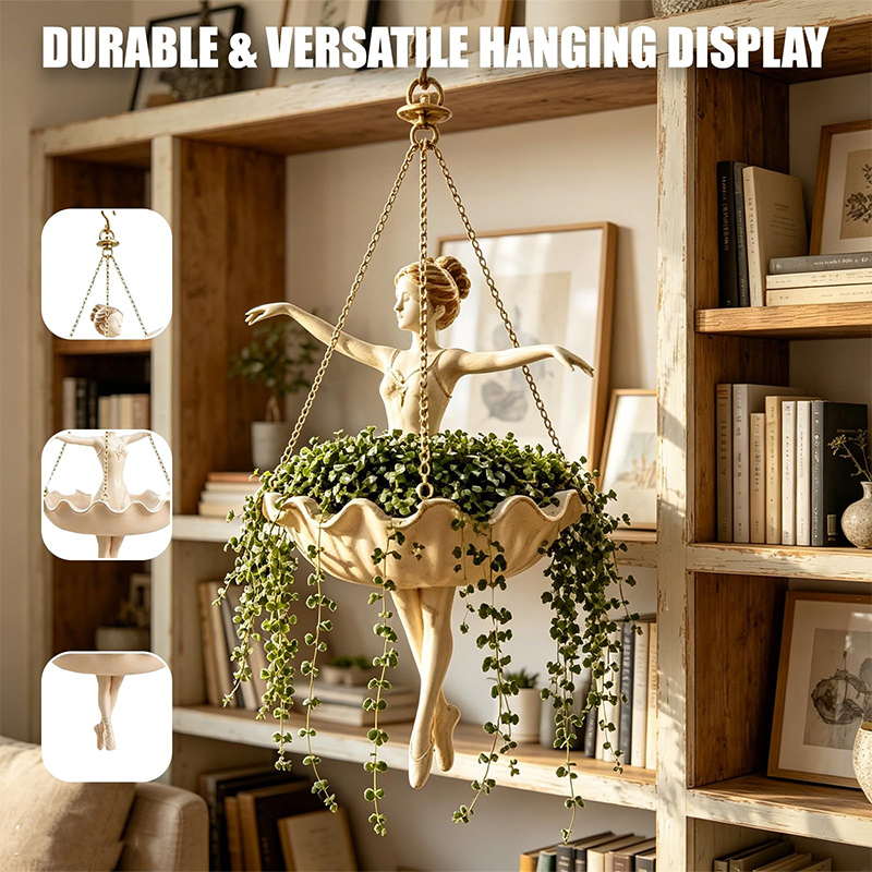 กระถางแขวนรูปนักบัลเลต์พร้อมโซ - Spider Plant Hanging บทวิจารณ์และราคา