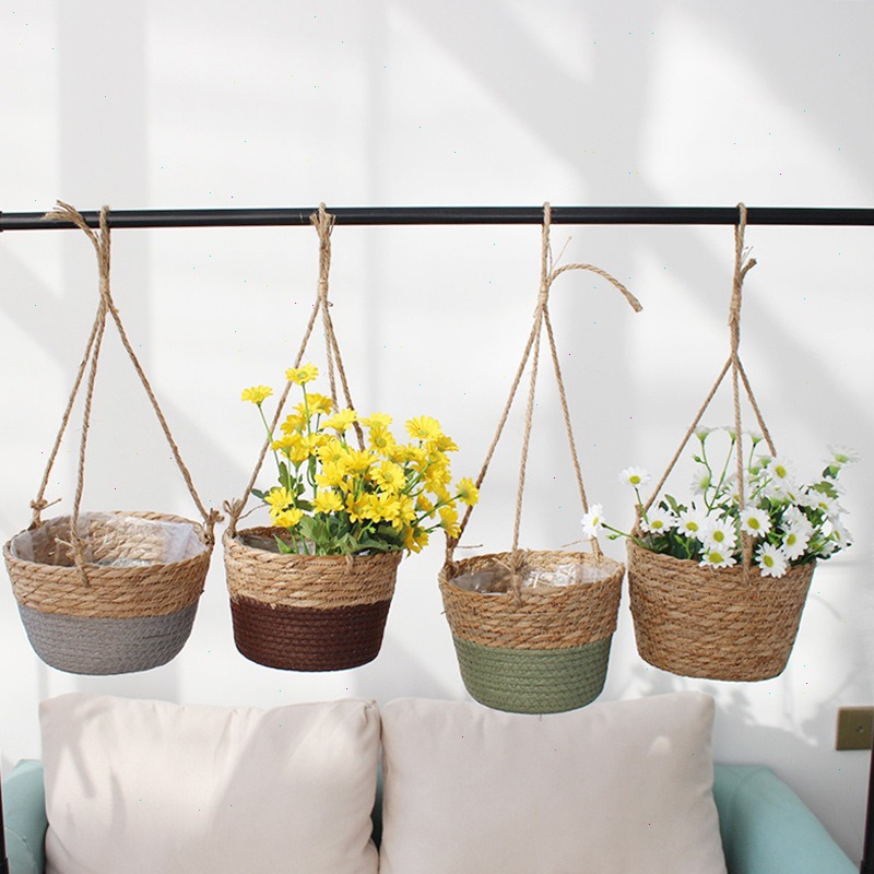 กระถางแขวนทำจากเชือกป่าน กระถา - Spider Plant Hanging บทวิจารณ์และราคา